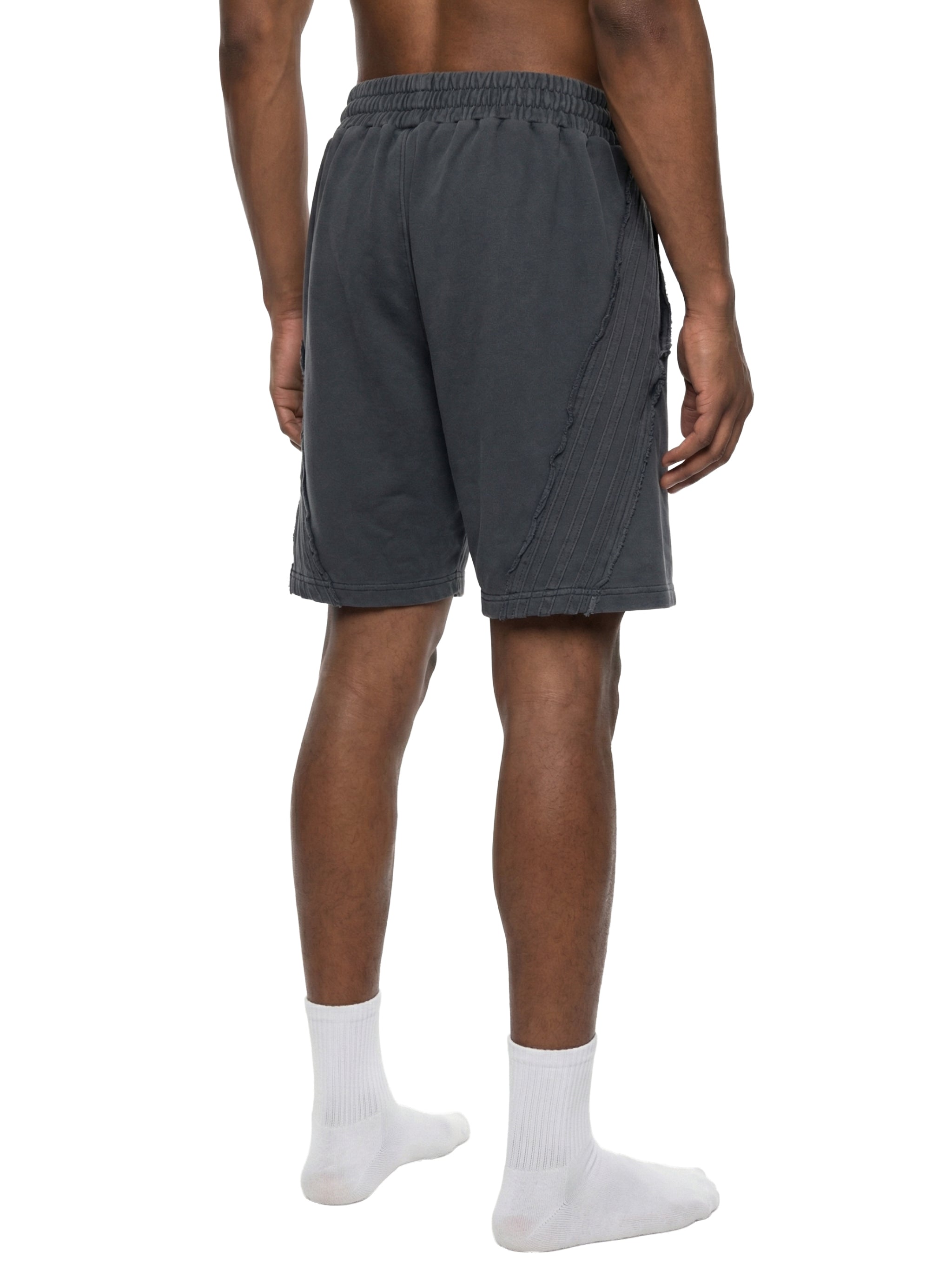 FEARLESS- Unisex Vintage Wash Raw Edge Shorts