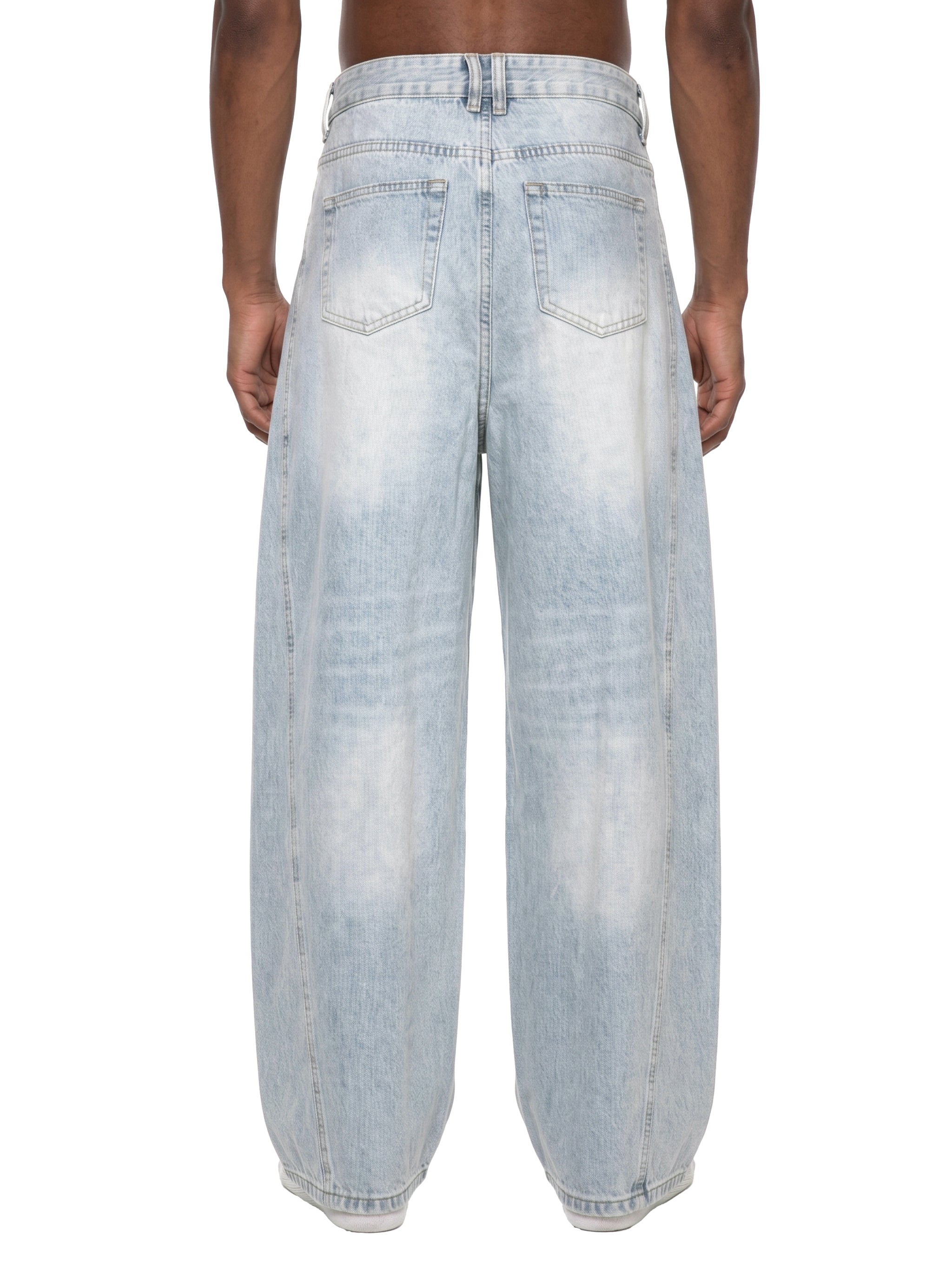 Fearless- Men's Vintage Wash Sunfade Barrel Leg Jeans
