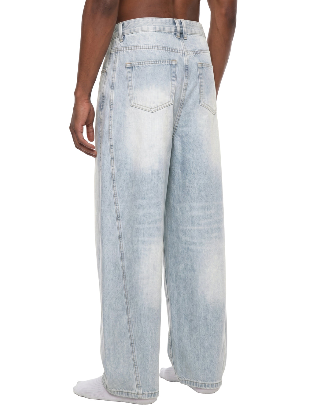 Fearless- Men's Vintage Wash Sunfade Barrel Leg Jeans