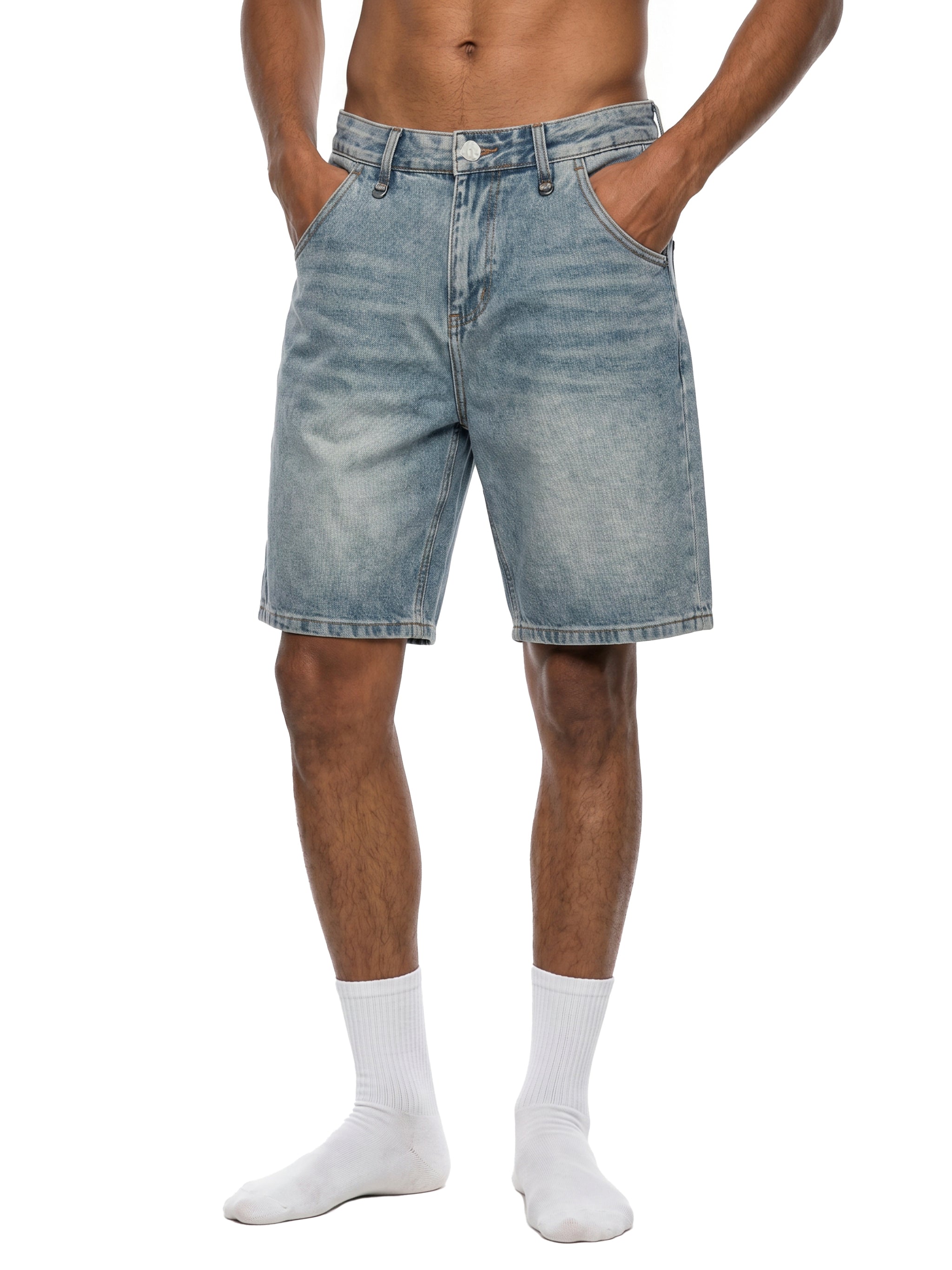 Fearless- Men's Vintage Wash Denim Shorts