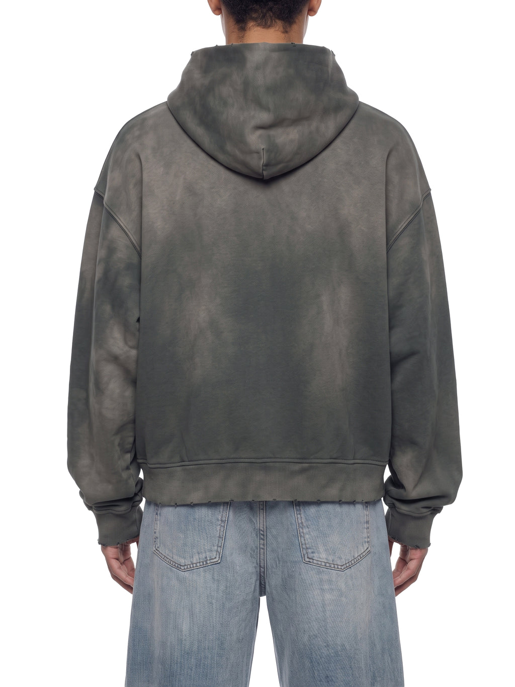 PRAY FOR YOUR ENEMIES- Unisex Sunfade Distressed Boxy Hoodie