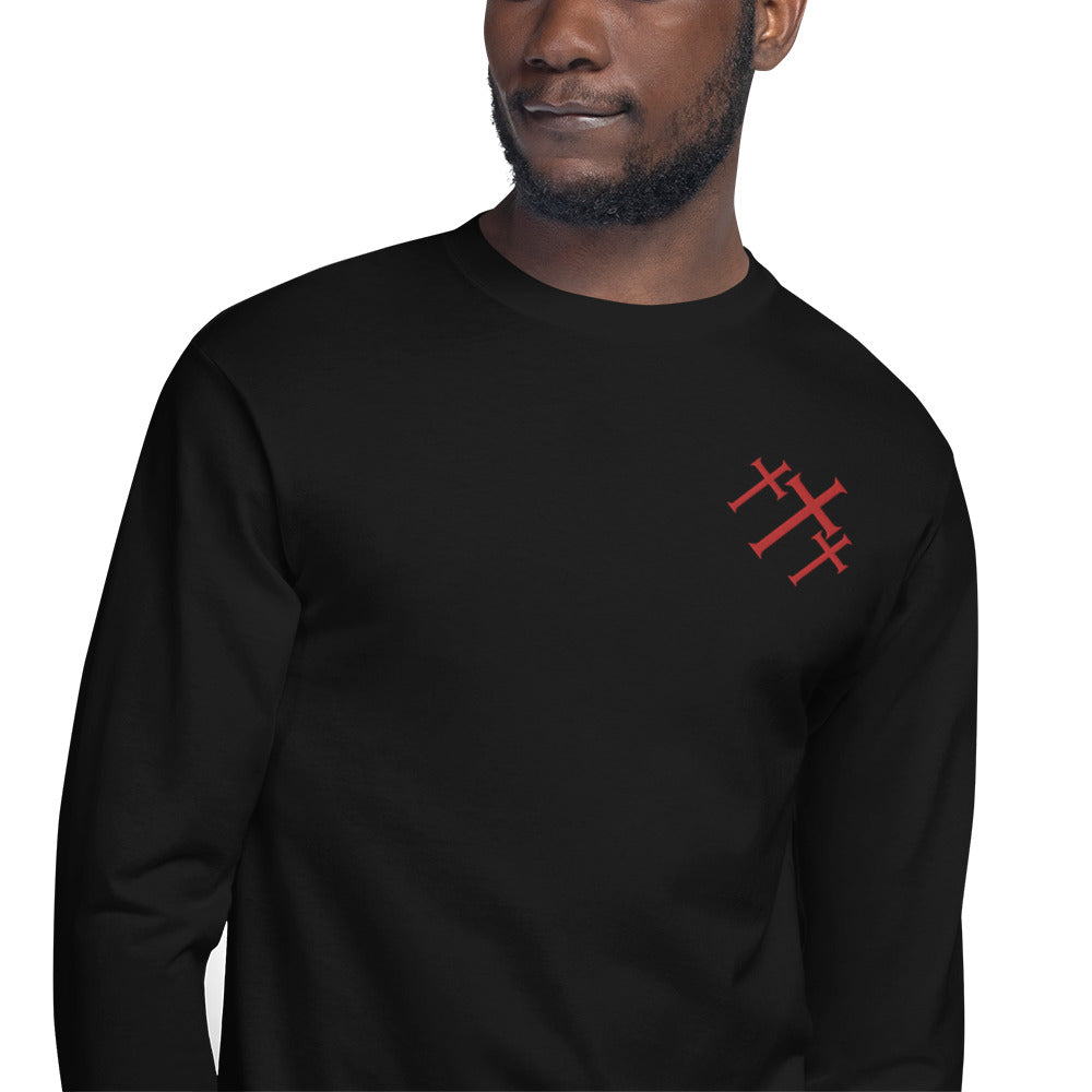 Men's Champion Long Sleeve Shirt with Embroidered Front