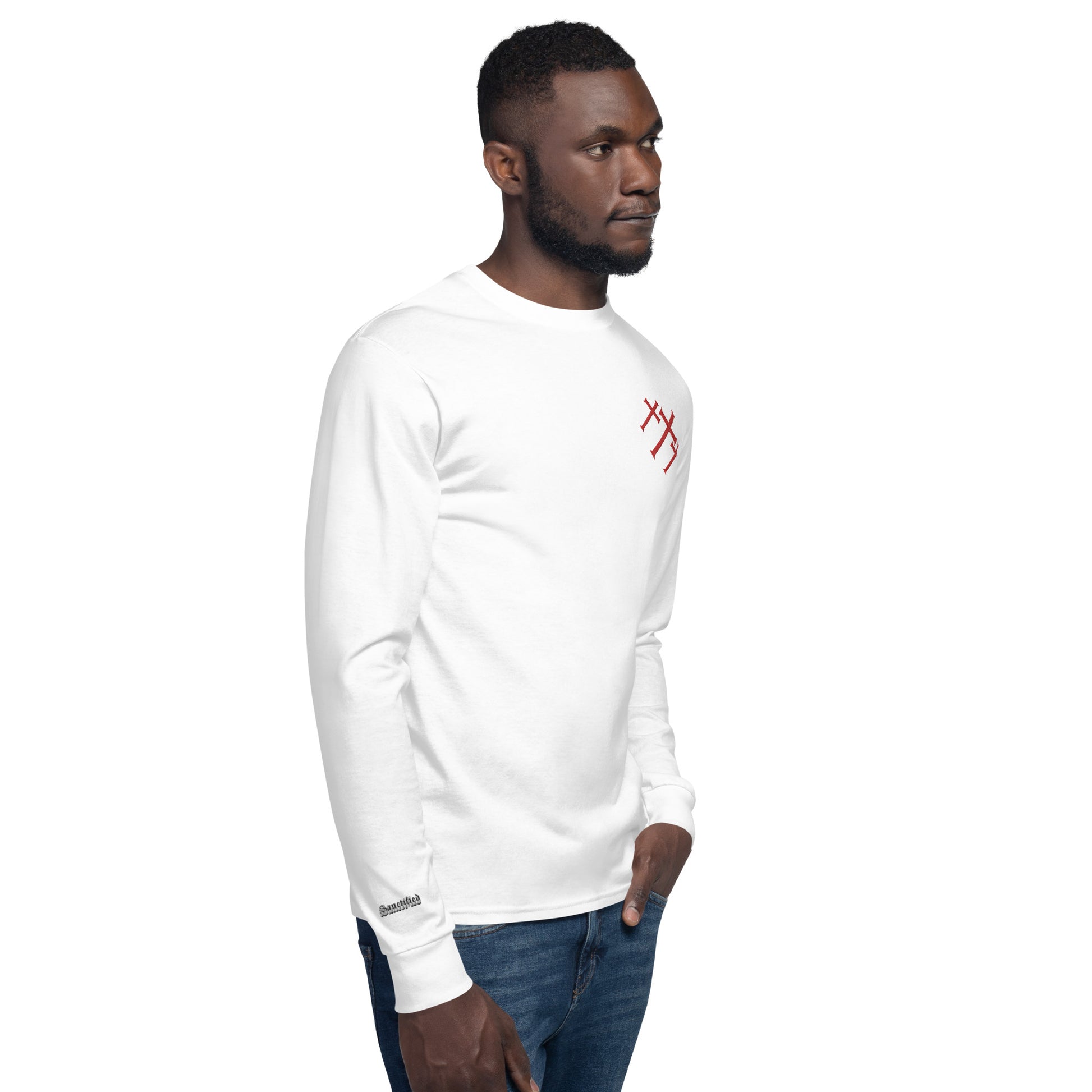 Men's Champion Long Sleeve Shirt with Embroidered Front