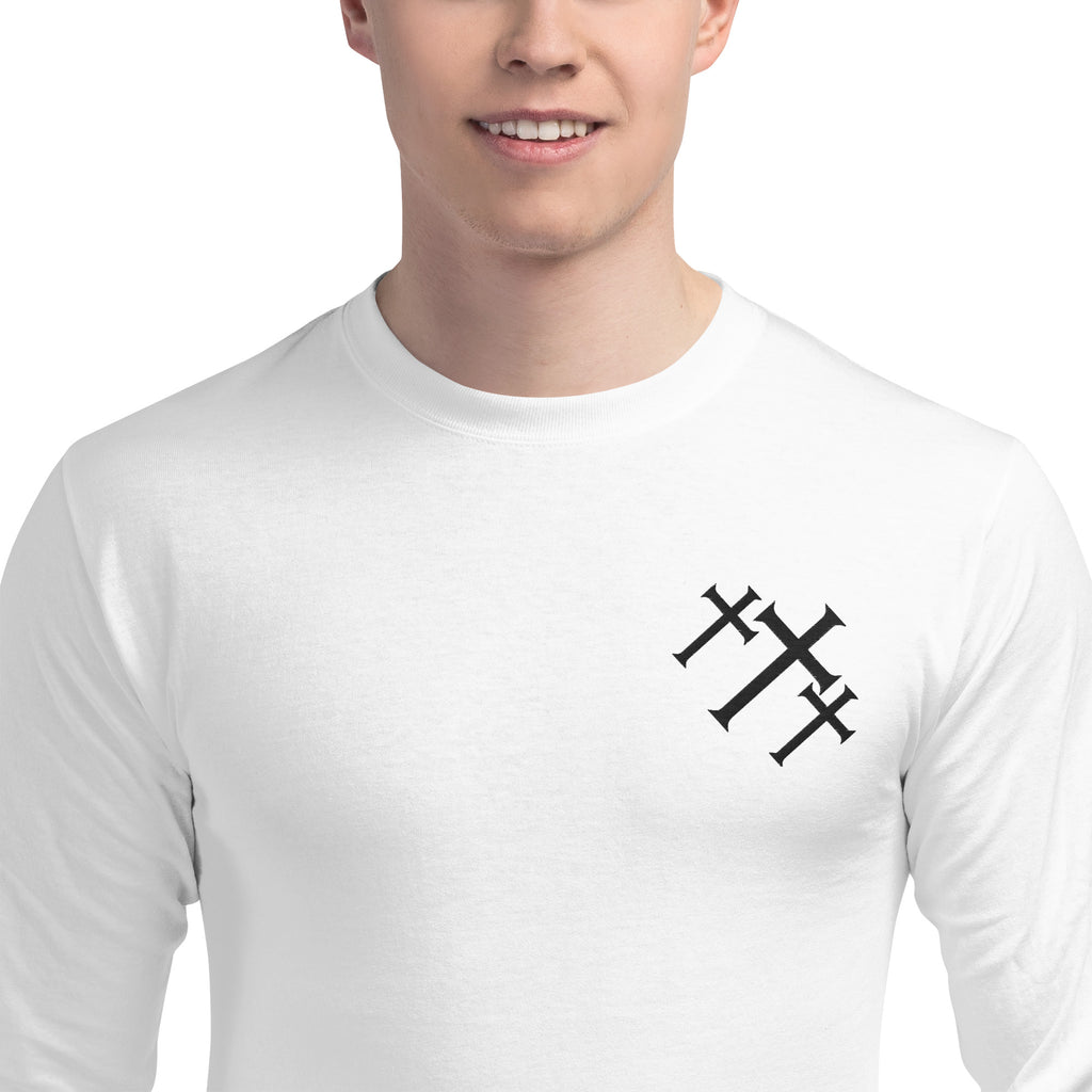 Men's Champion Long Sleeve Shirt with Embroidered Front