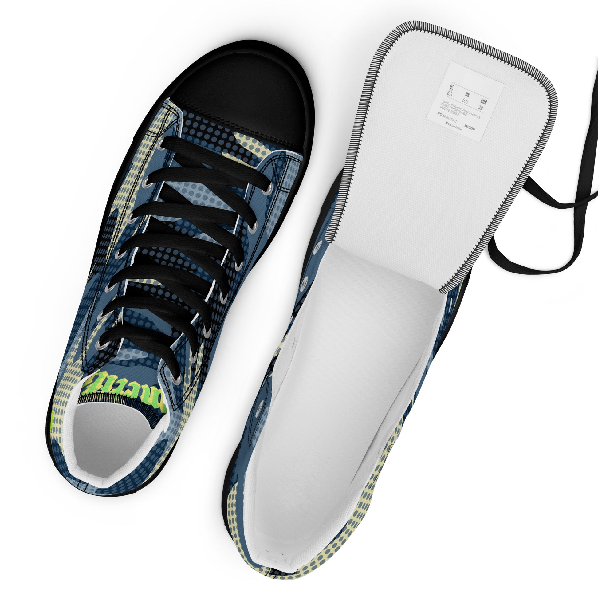 Men’s high top canvas shoes, Free Shipping