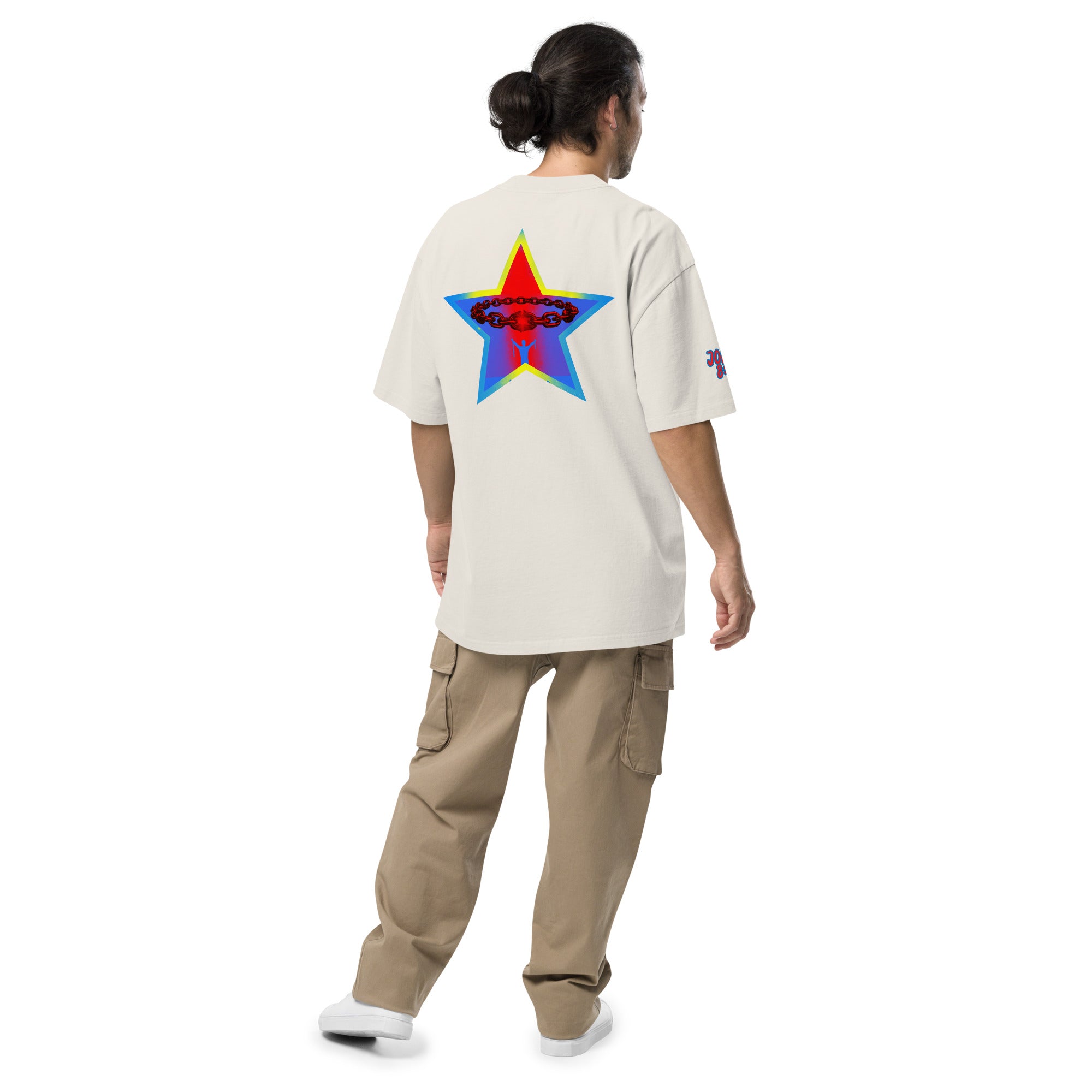 FREE INDEED- Oversized faded t-shirt