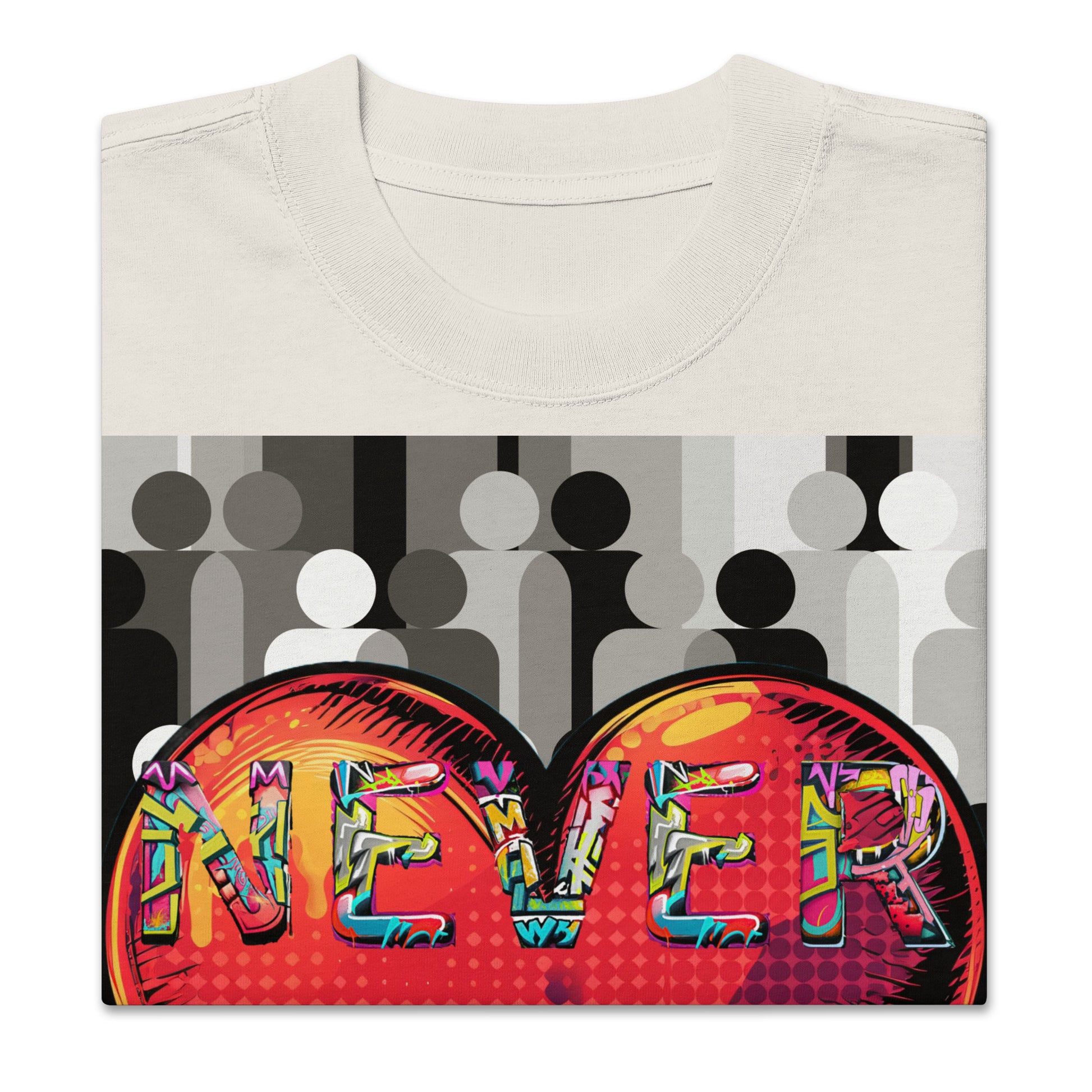 LOVE NEVER FAILS- Oversized faded t-shirt