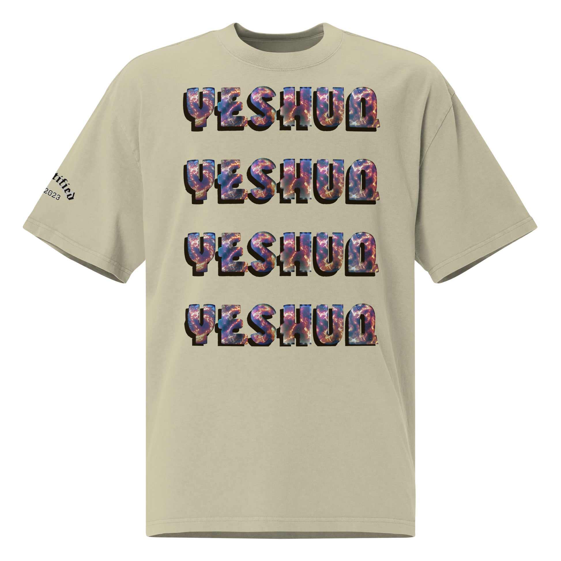 YESHUA- Oversized faded t-shirt