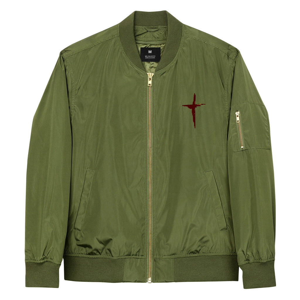 Sanctified Eagle- Premium recycled bomber jacket
