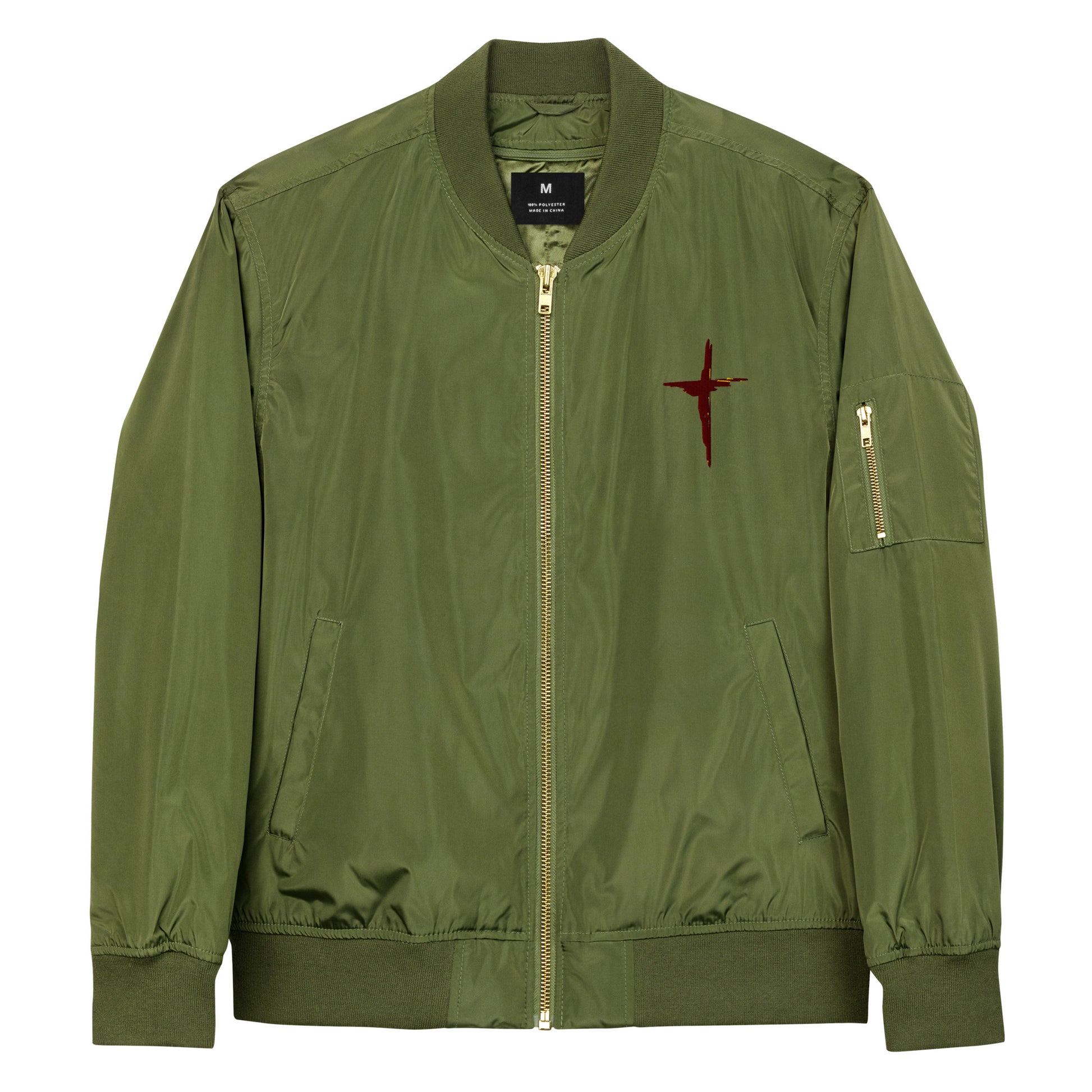 Sanctified Eagle- Premium recycled bomber jacket