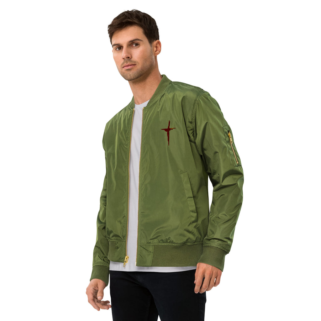 Sanctified Eagle- Premium recycled bomber jacket