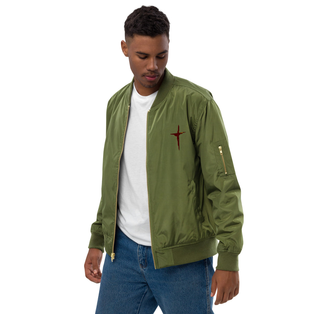 Sanctified Eagle- Premium recycled bomber jacket