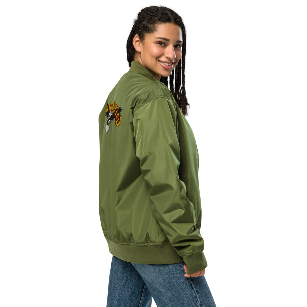 Sanctified Eagle- Premium recycled bomber jacket