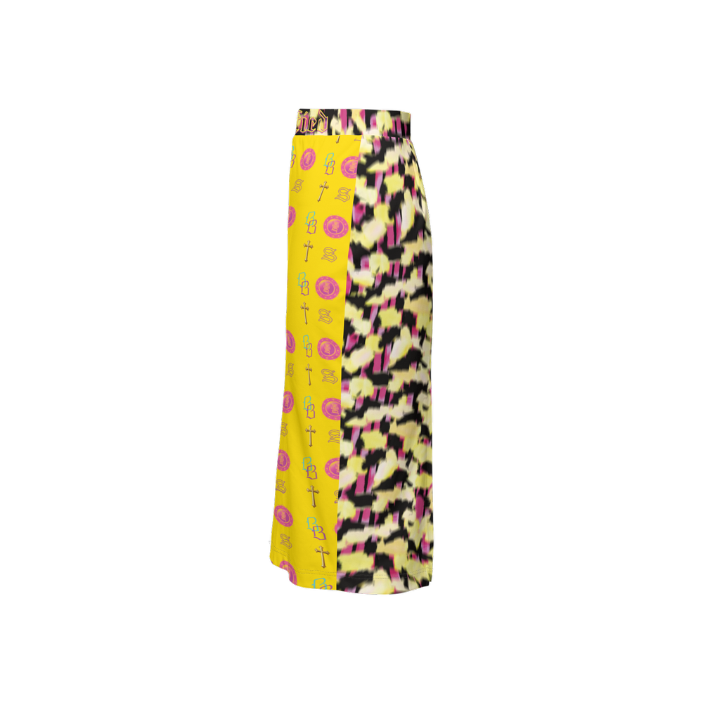 SANCTIFIED SIGNATURE- Women's Back Split Pencil Skirt-Heavy Knit