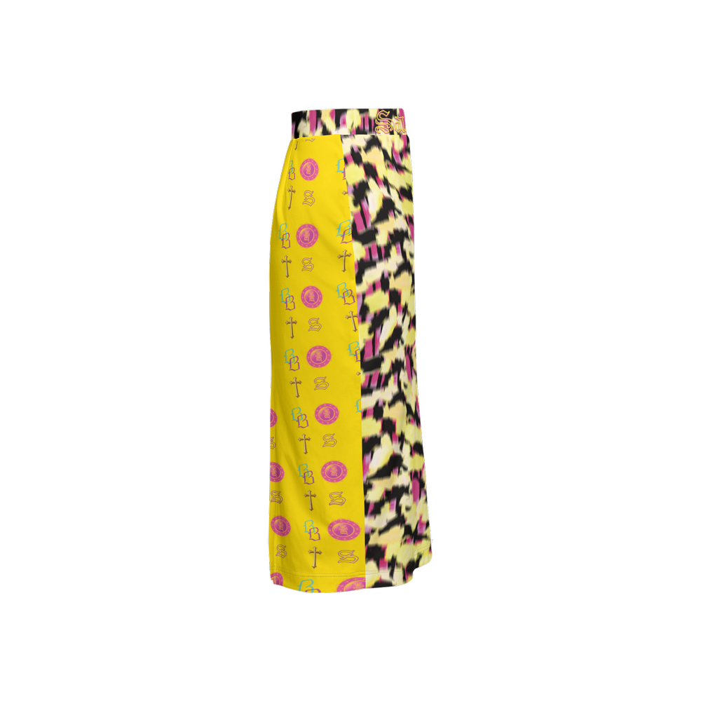 SANCTIFIED SIGNATURE- Women's Back Split Pencil Skirt-Heavy Knit