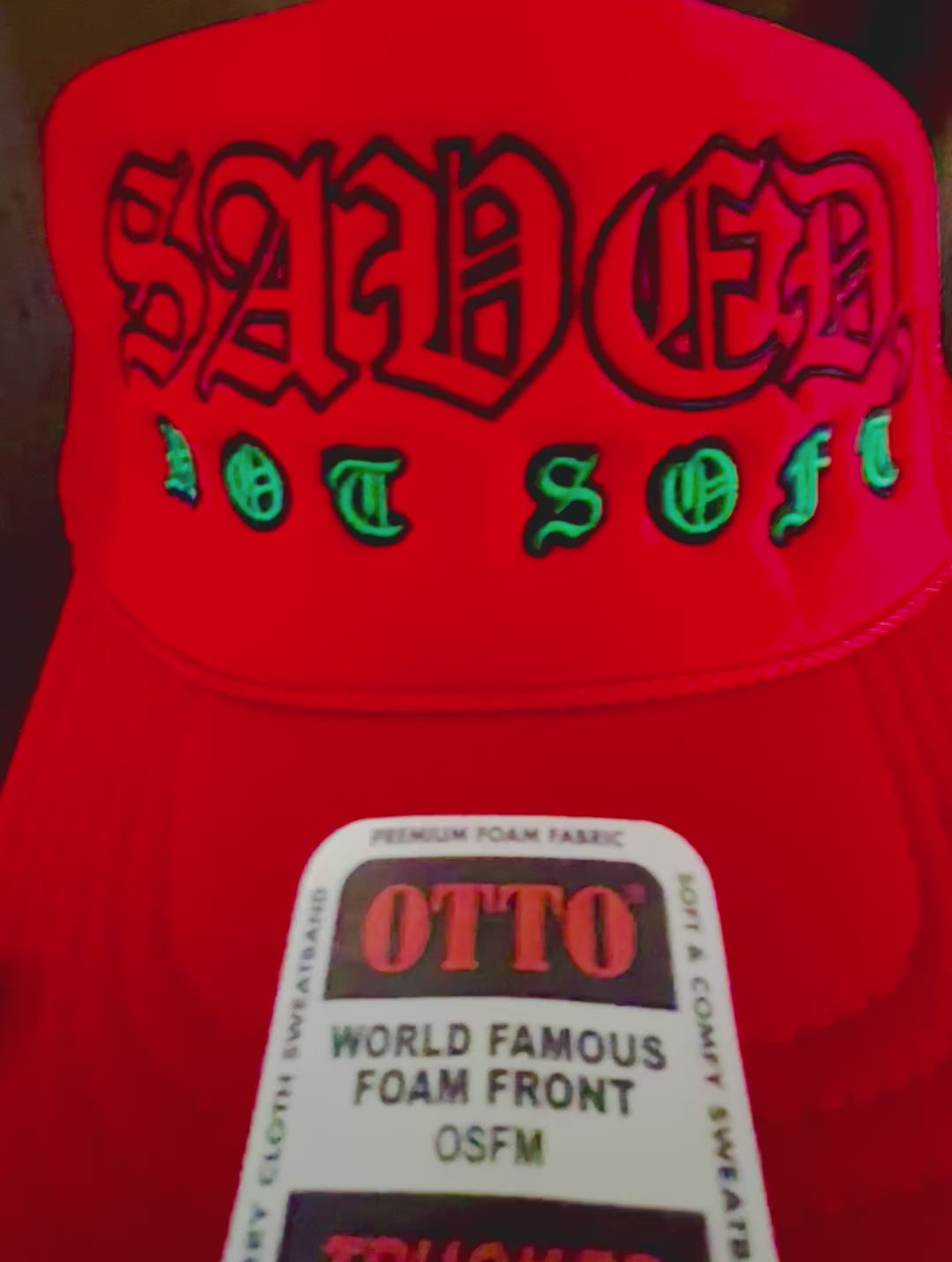 SAVED, NOT SOFT- Foam trucker hat, FREE SHIPPING