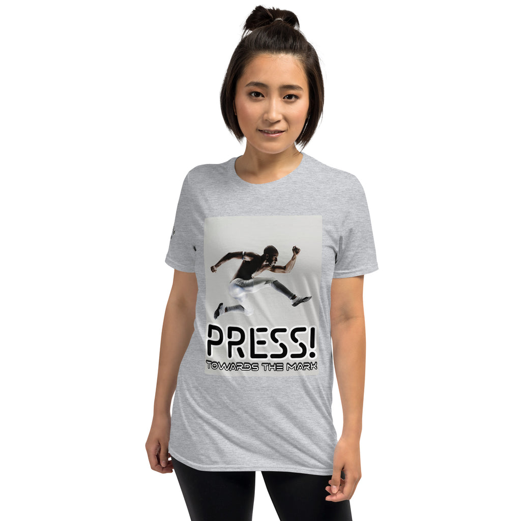 PRESS TOWARDS THE MARK- Short-Sleeve Unisex T-Shirt