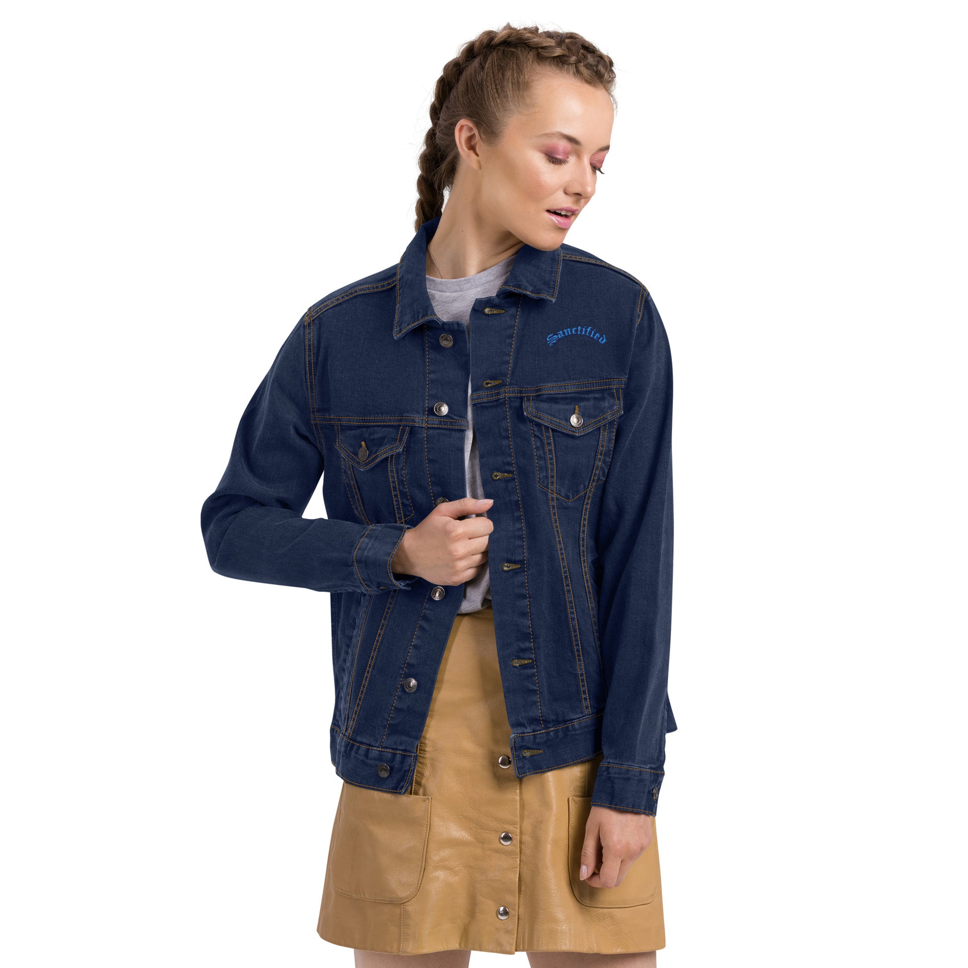 Jesus Reigns- denim jacket