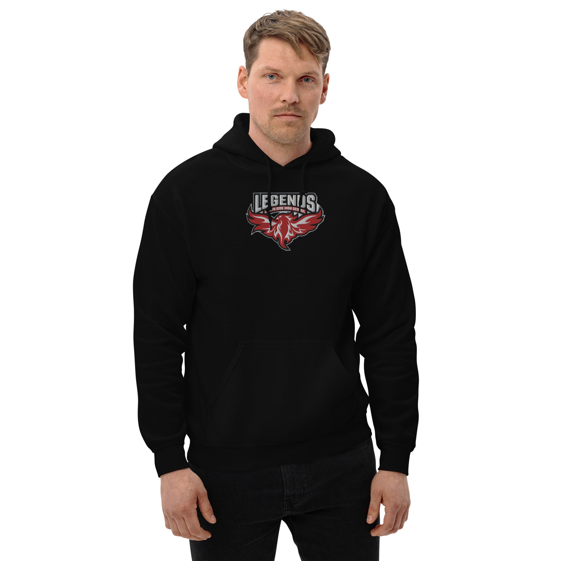 North Side H.S. Embroidered Front Unisex Hoodie