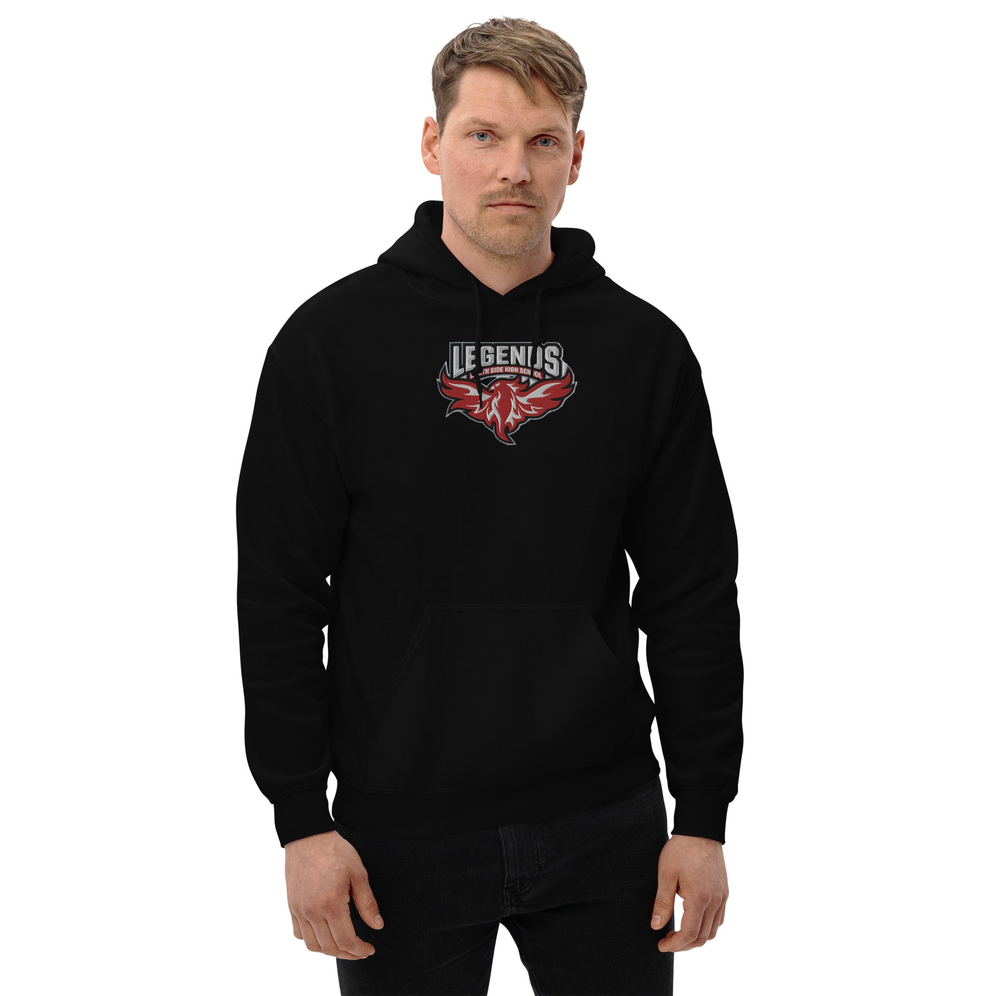 North Side H.S. Embroidered Front Unisex Hoodie