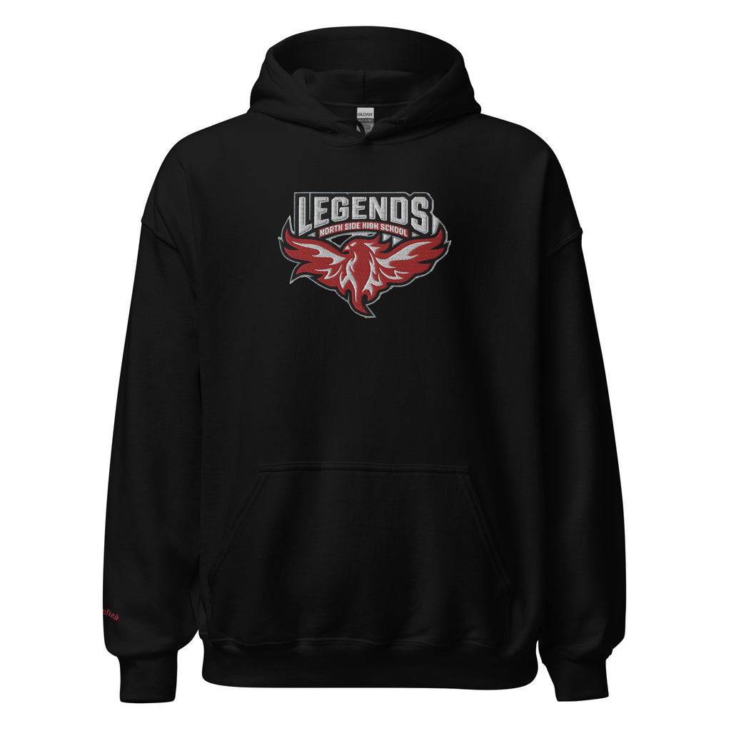 North Side H.S. Embroidered Front Unisex Hoodie