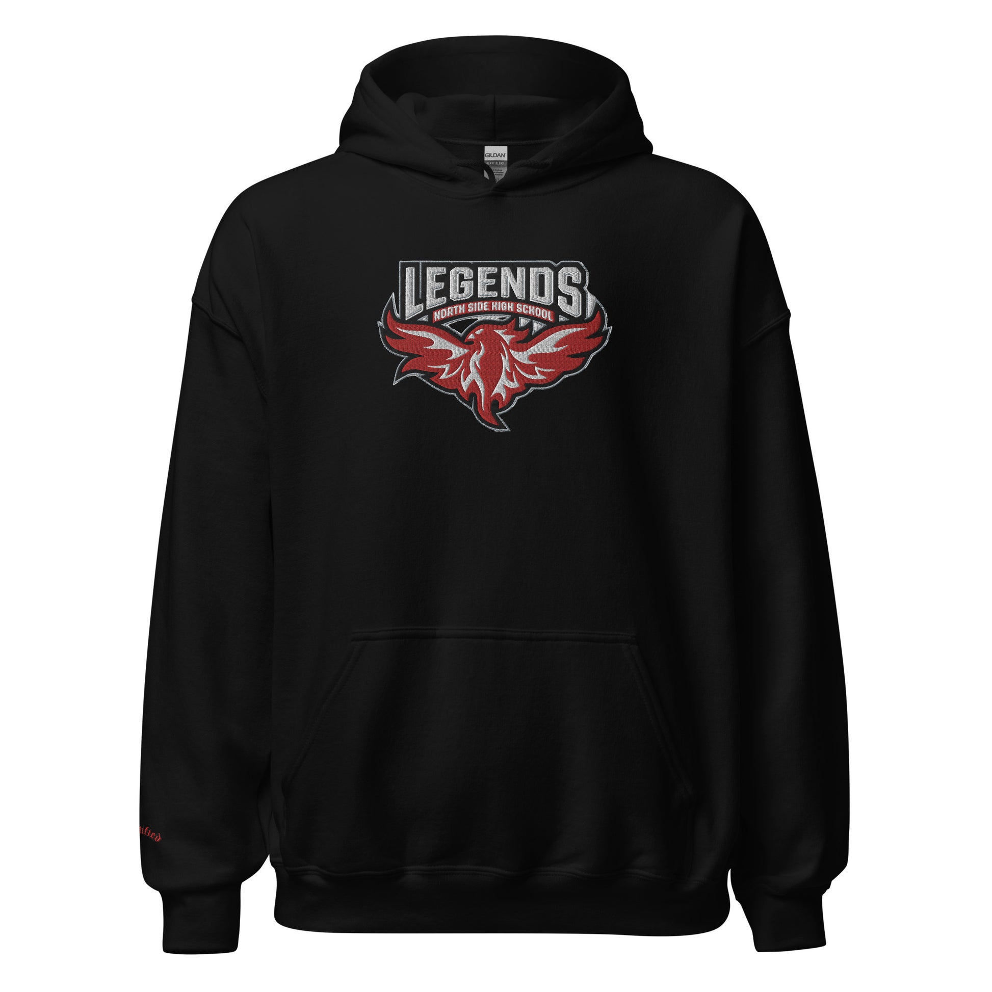 North Side H.S. Embroidered Front Unisex Hoodie