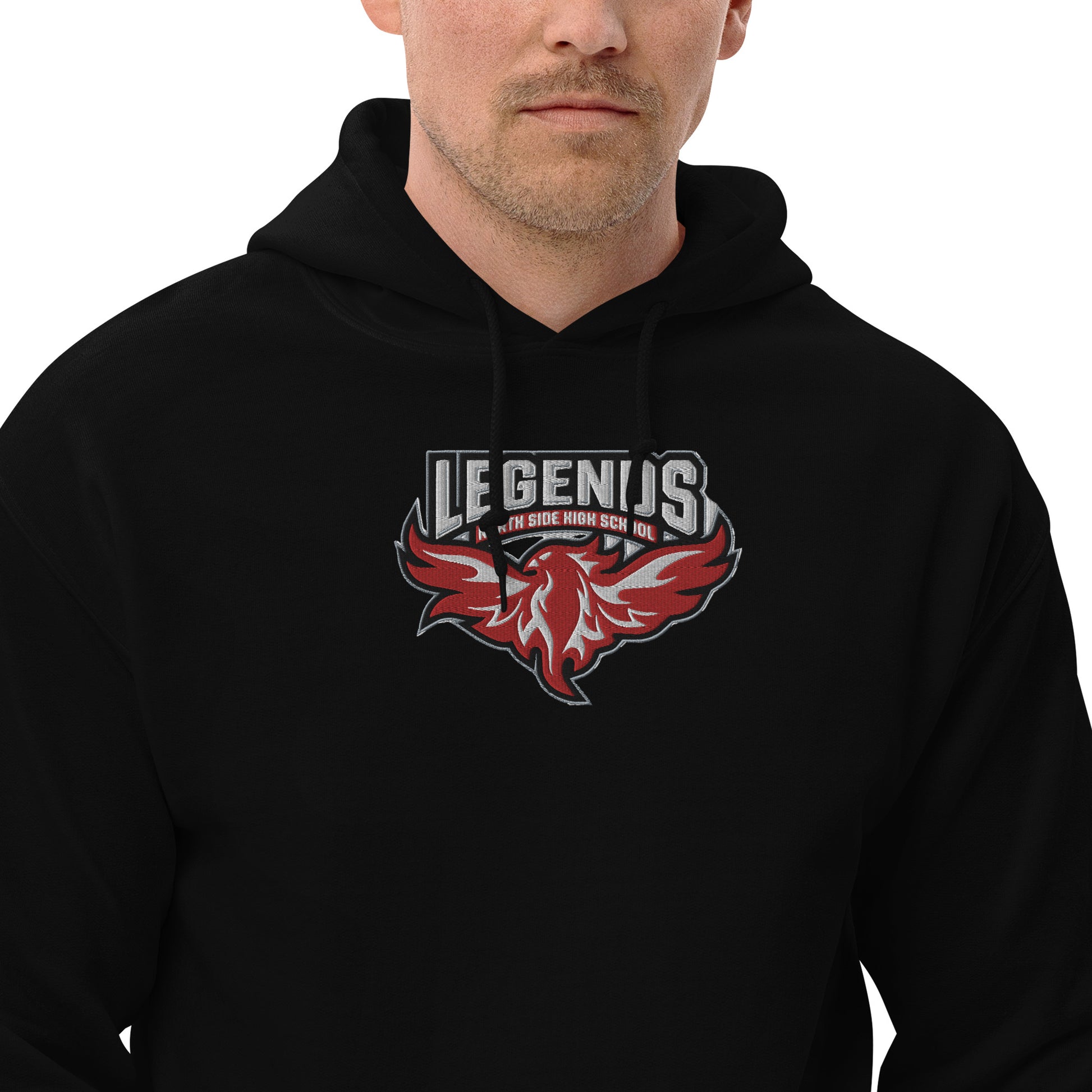 North Side H.S. Embroidered Front Unisex Hoodie