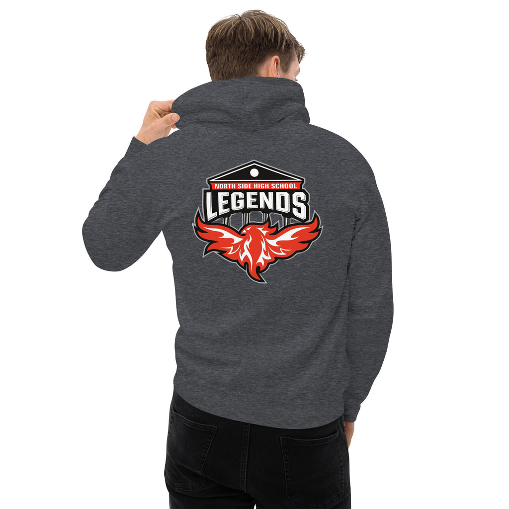 North Side H.S. Embroidered Front Unisex Hoodie