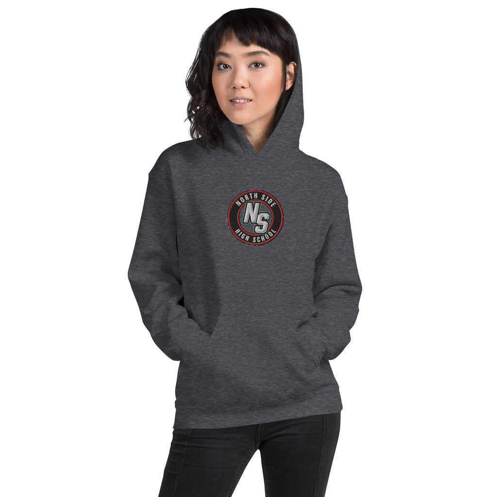 North Side H.S. Embroidered Front Unisex Hoodie