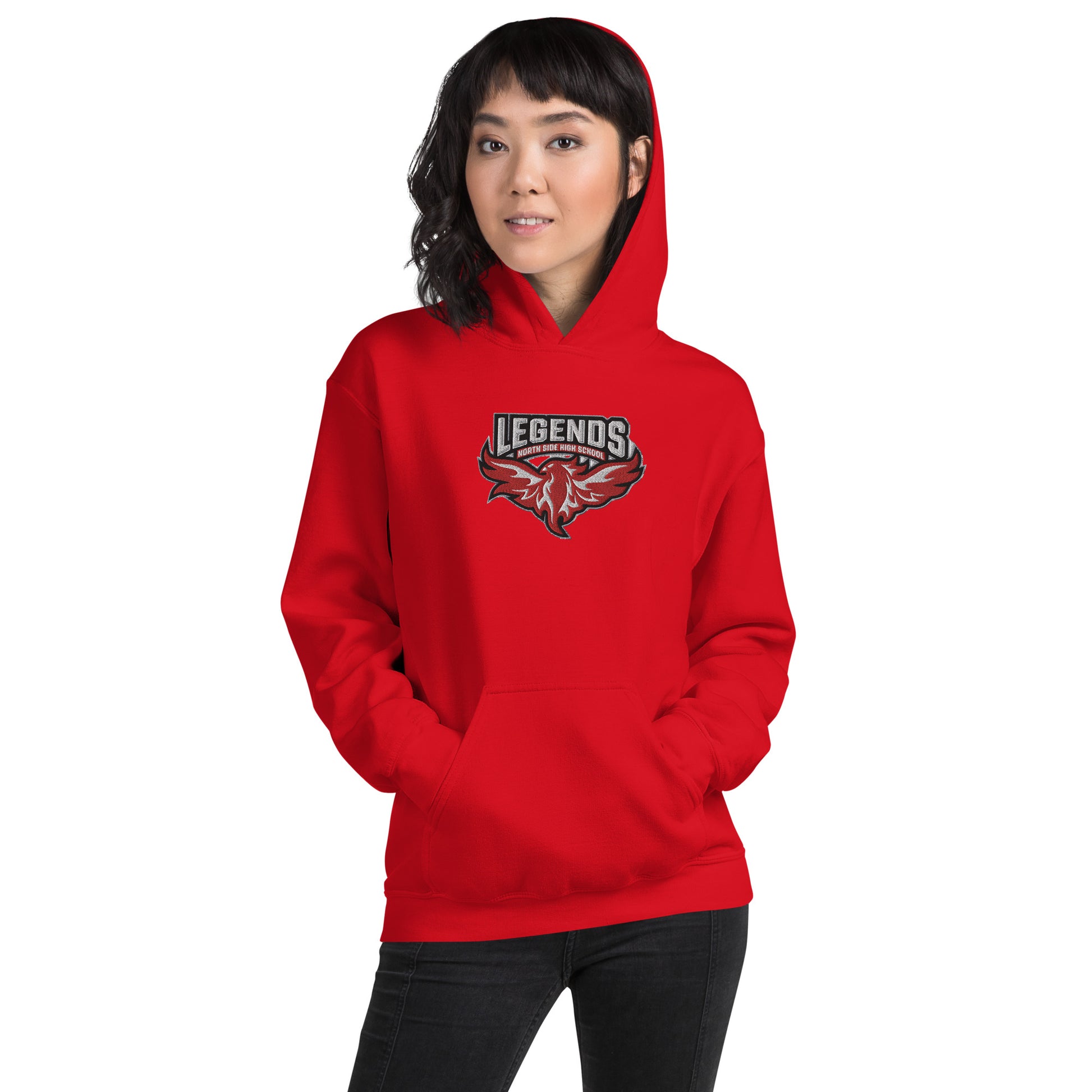North Side H.S. Embroidered Front Unisex Hoodie