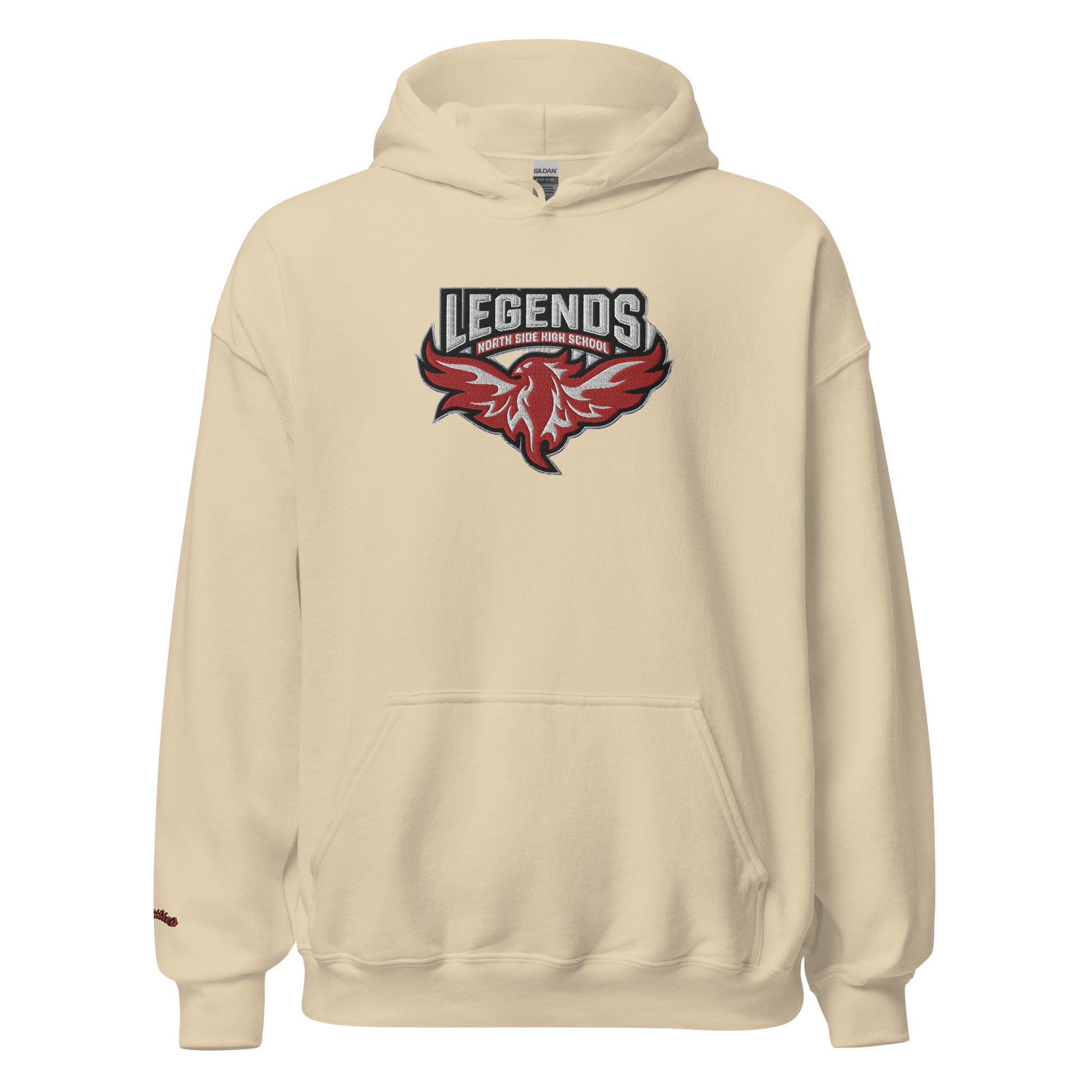 North Side H.S. Embroidered Front Unisex Hoodie