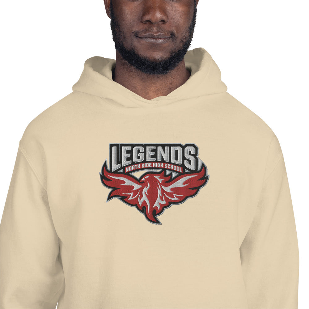 North Side H.S. Embroidered Front Unisex Hoodie