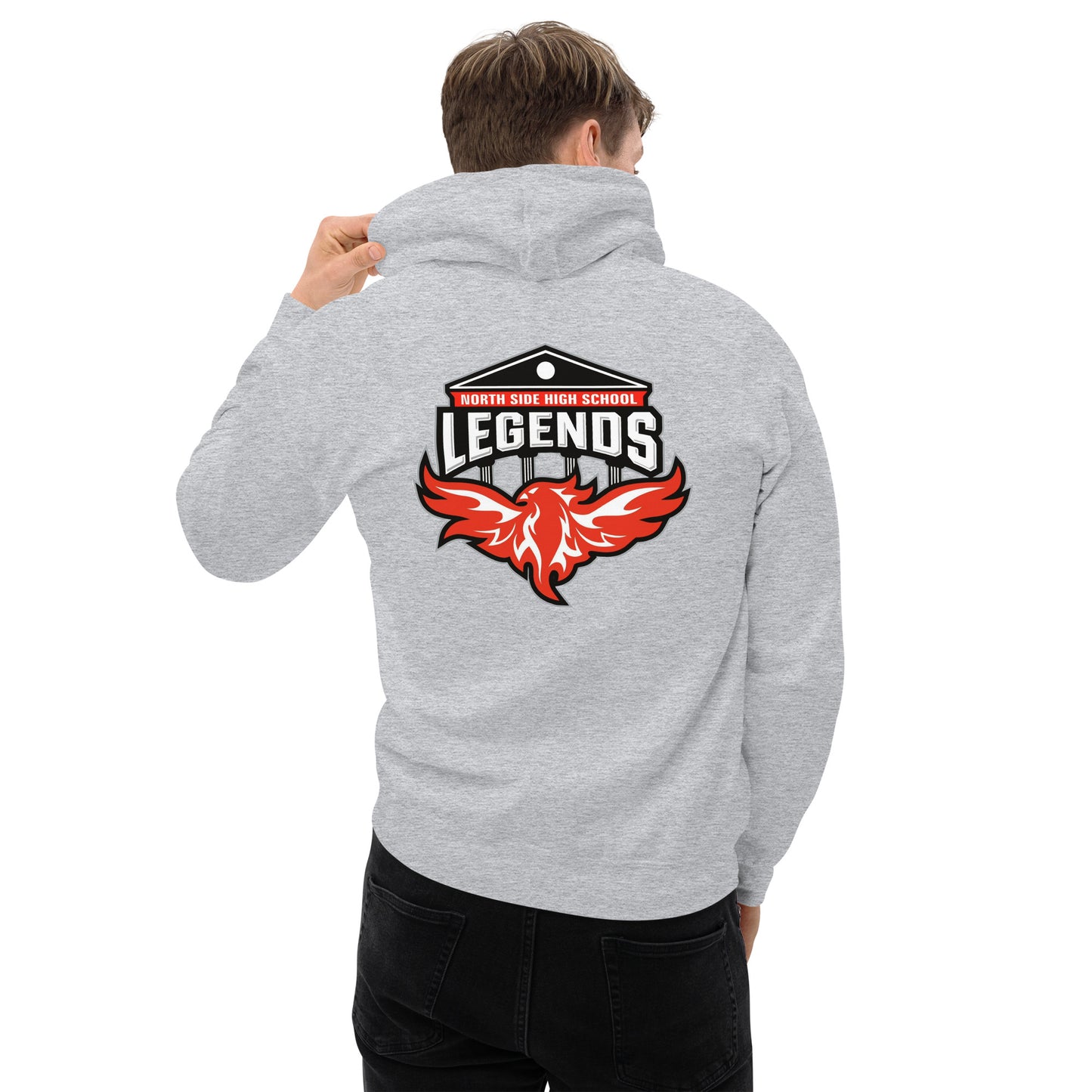North Side H.S. Embroidered Front Unisex Hoodie