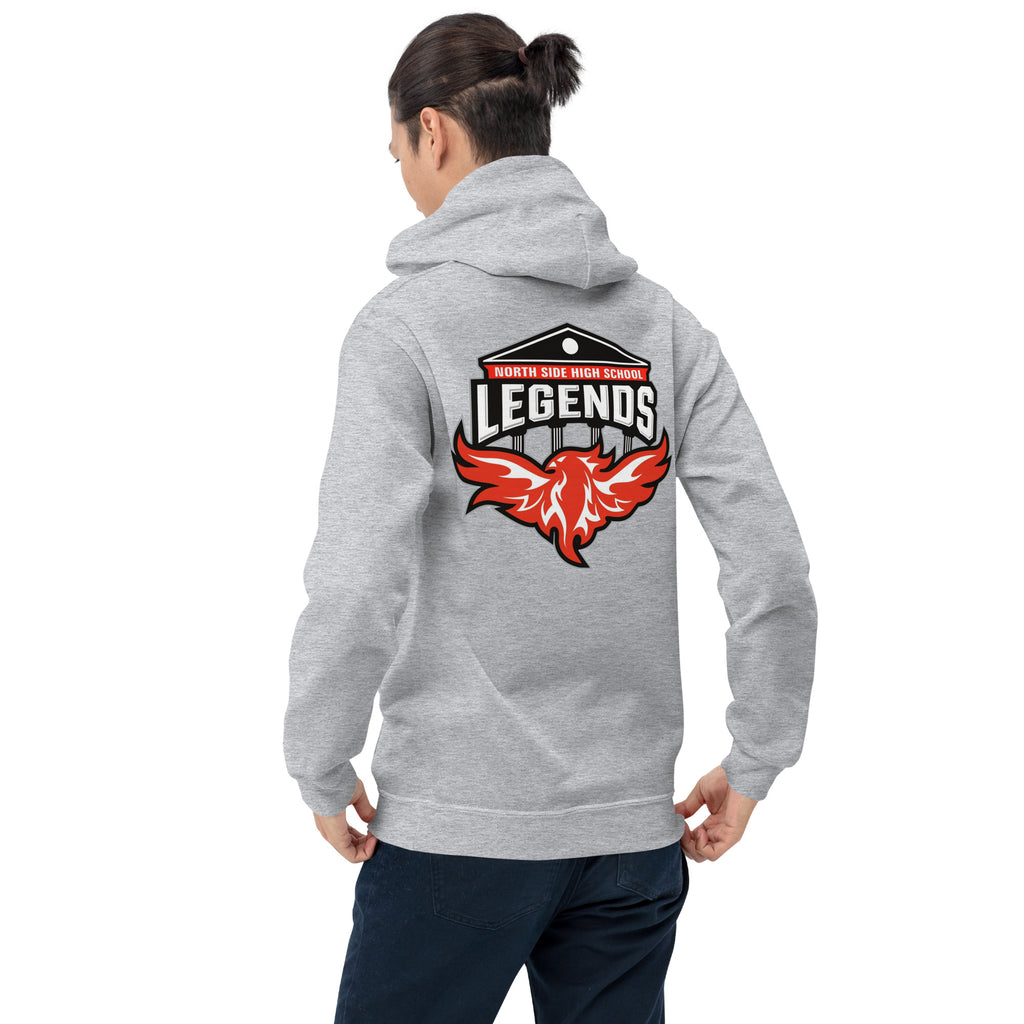 North Side H.S. Embroidered Front Unisex Hoodie