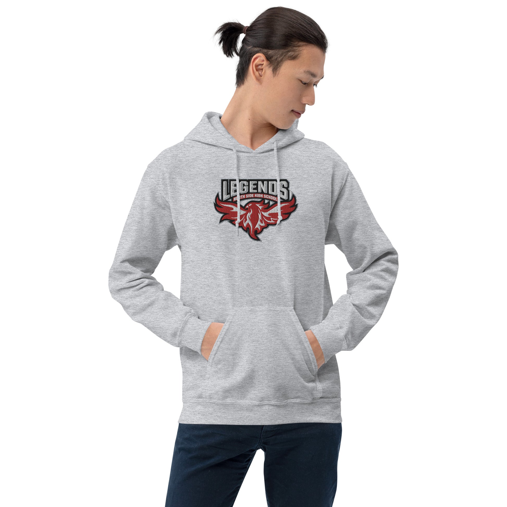 North Side H.S. Embroidered Front Unisex Hoodie