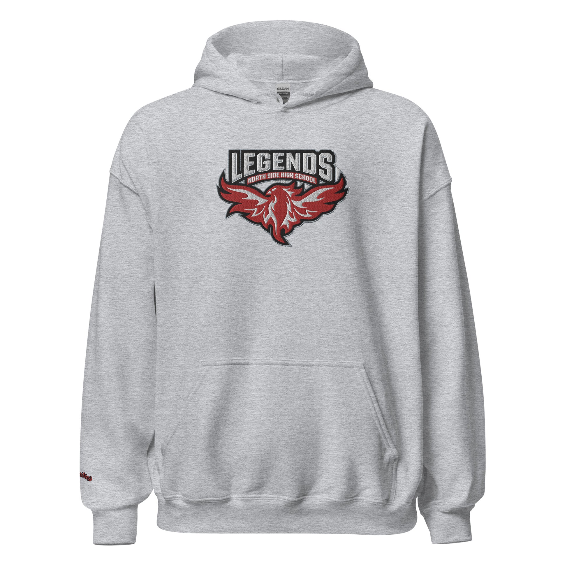 North Side H.S. Embroidered Front Unisex Hoodie