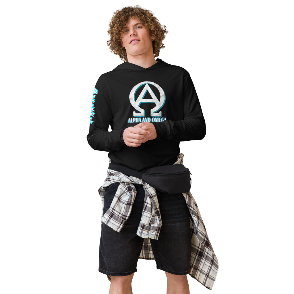 Hooded long-sleeve tee