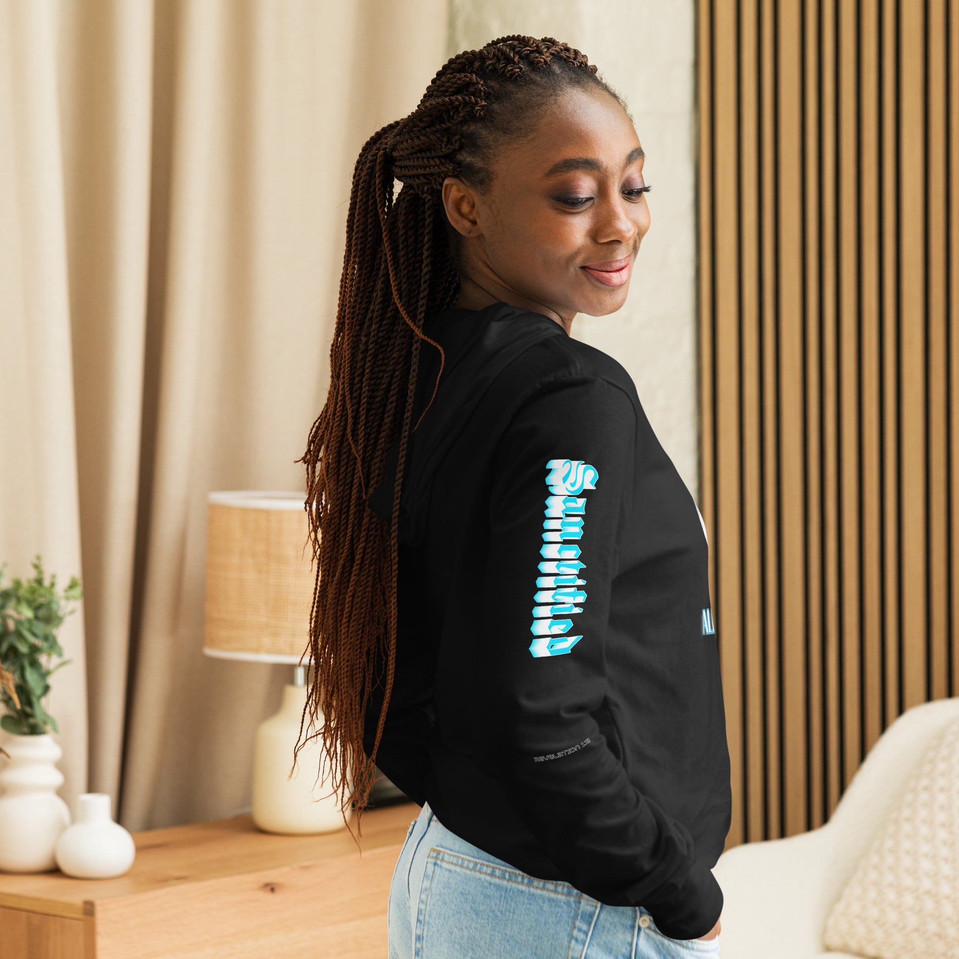 Hooded long-sleeve tee