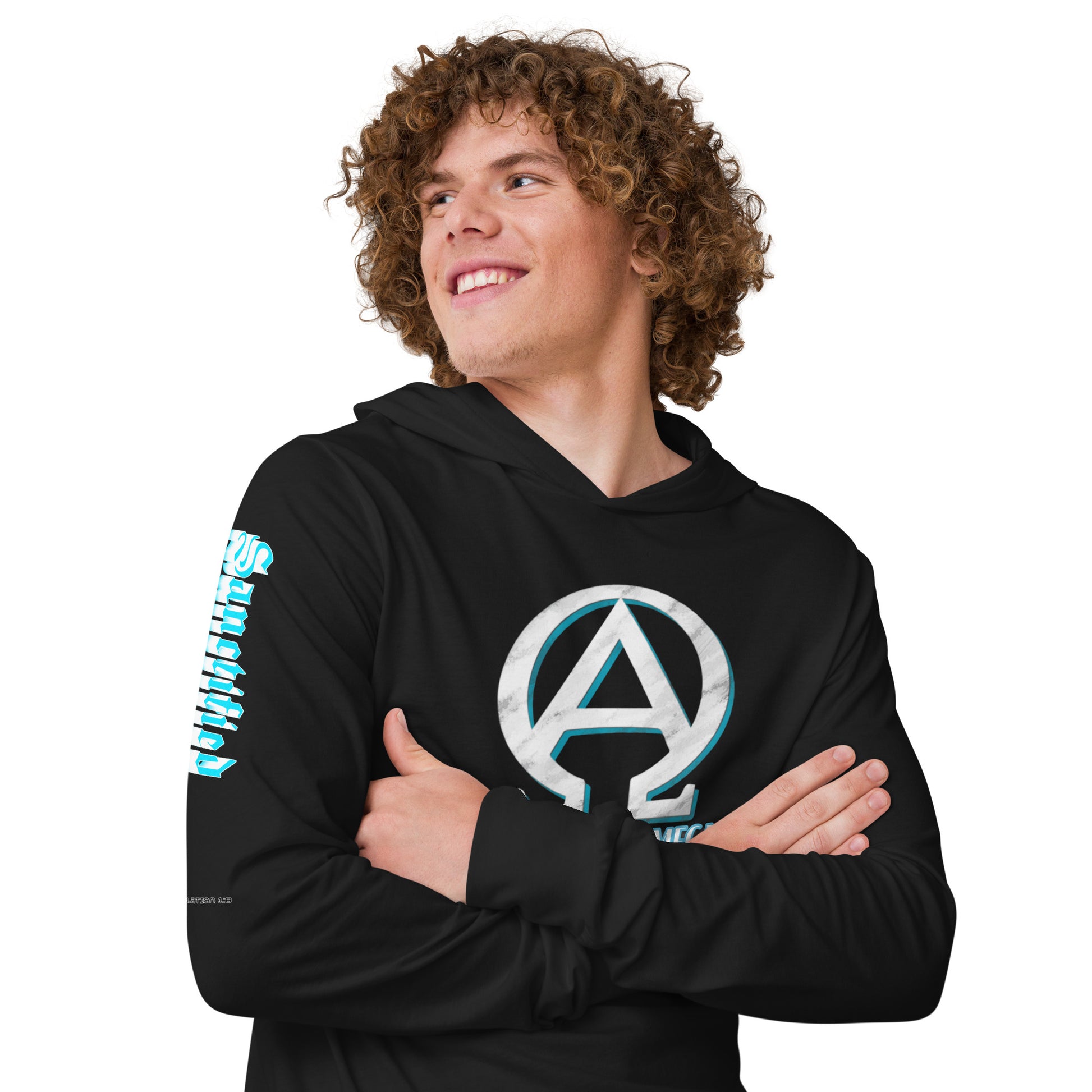 Hooded long-sleeve tee