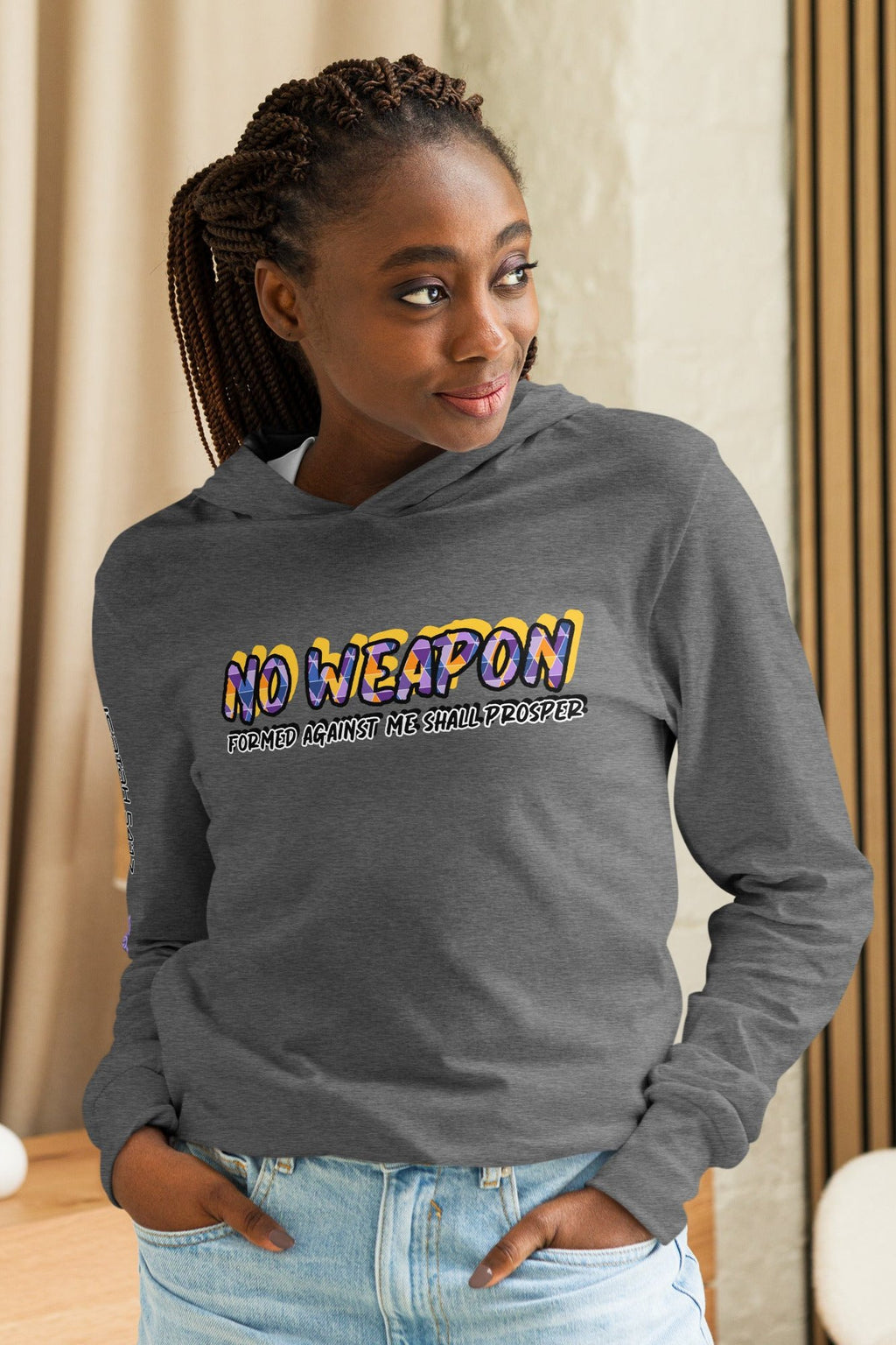 Hooded long-sleeve tee