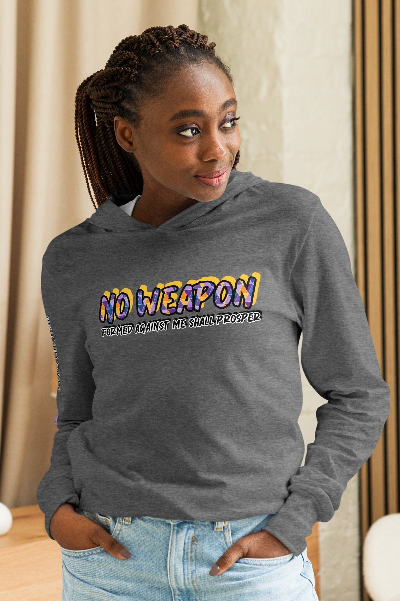 Hooded long-sleeve tee