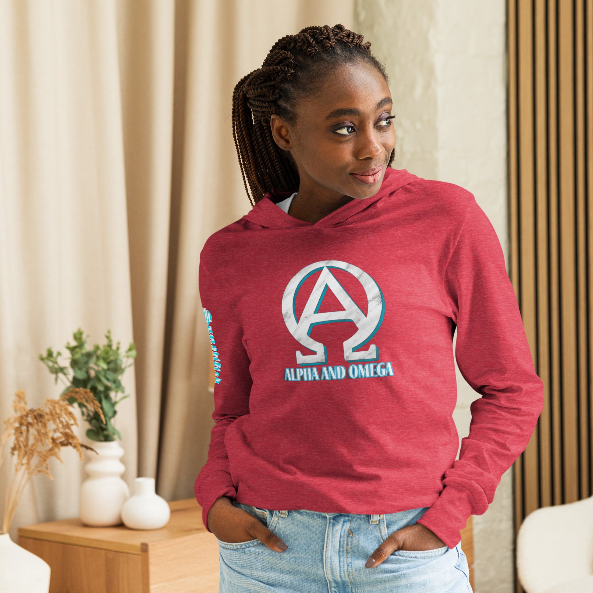 Hooded long-sleeve tee