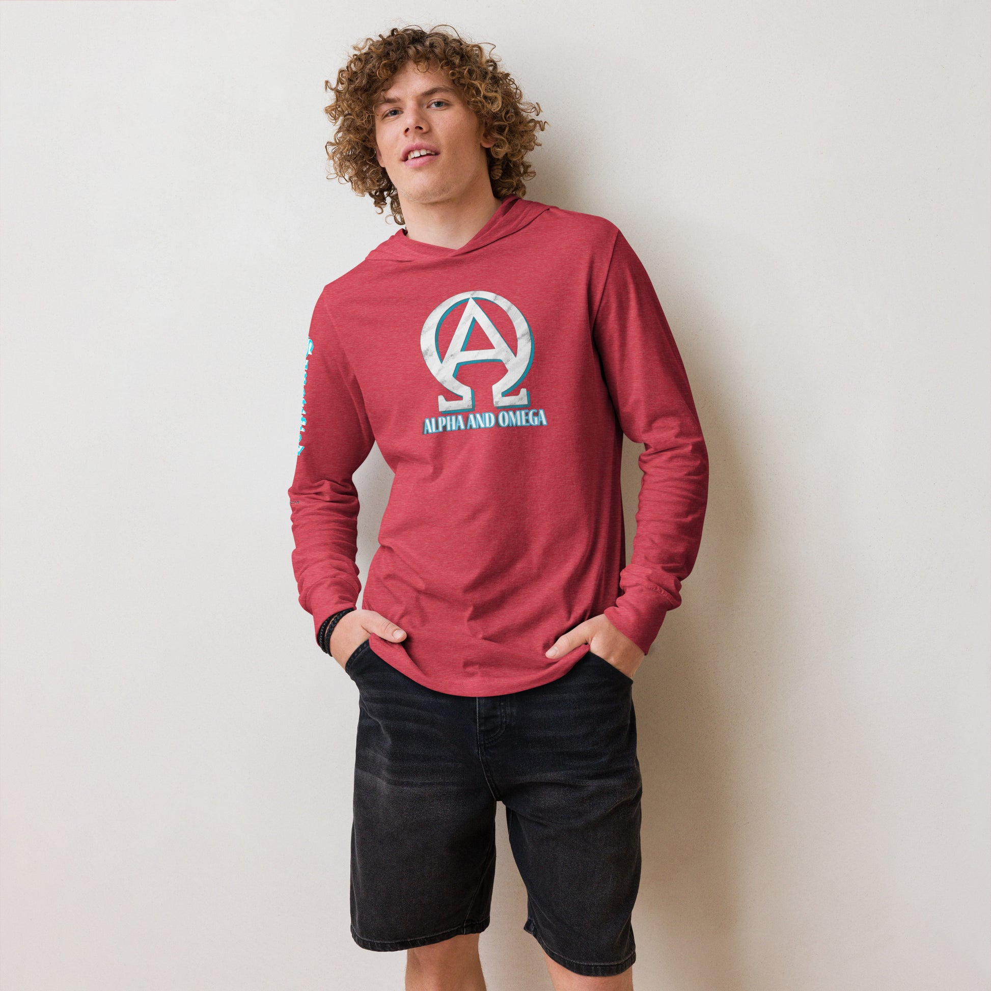 Hooded long-sleeve tee