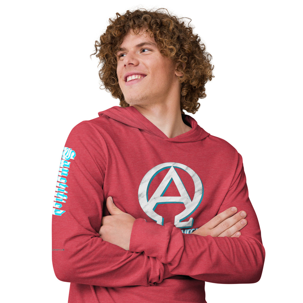 Hooded long-sleeve tee
