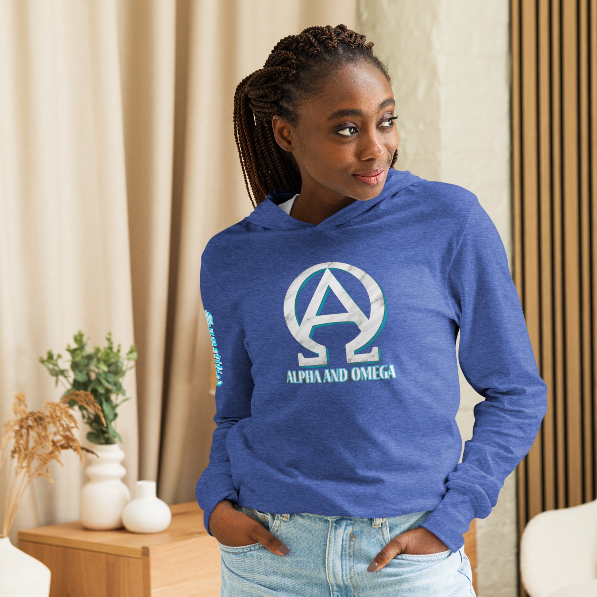 Hooded long-sleeve tee