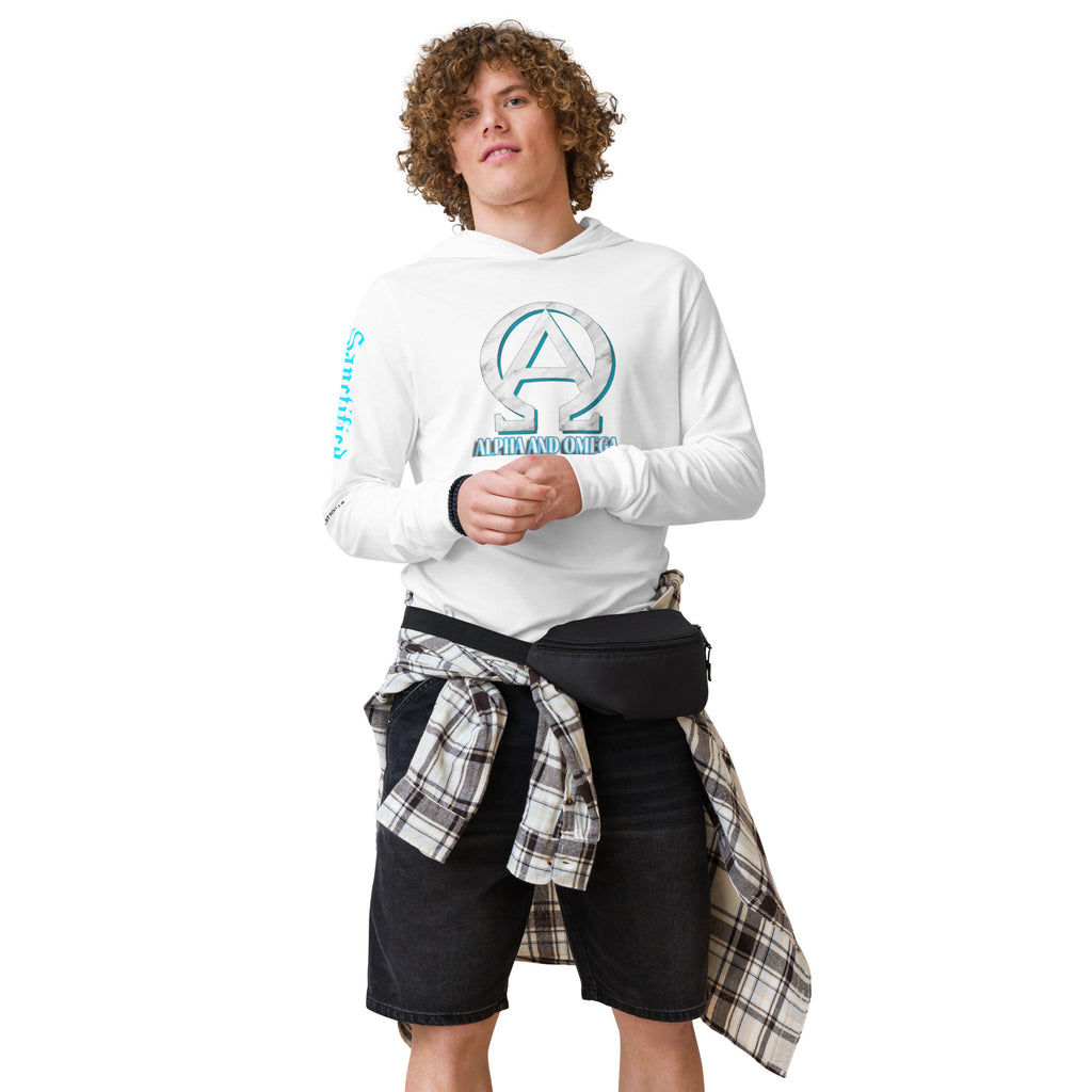 Hooded long-sleeve tee