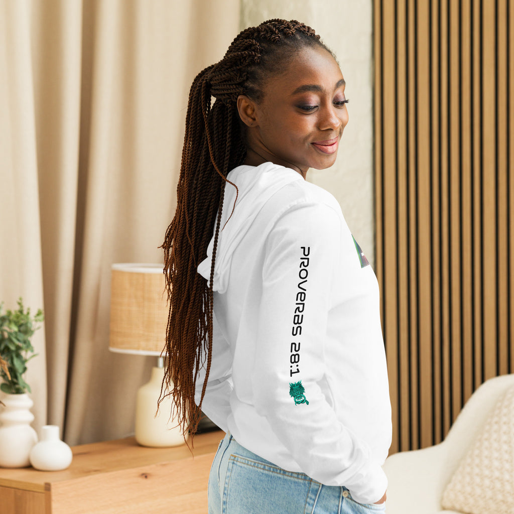 Hooded long-sleeve tee