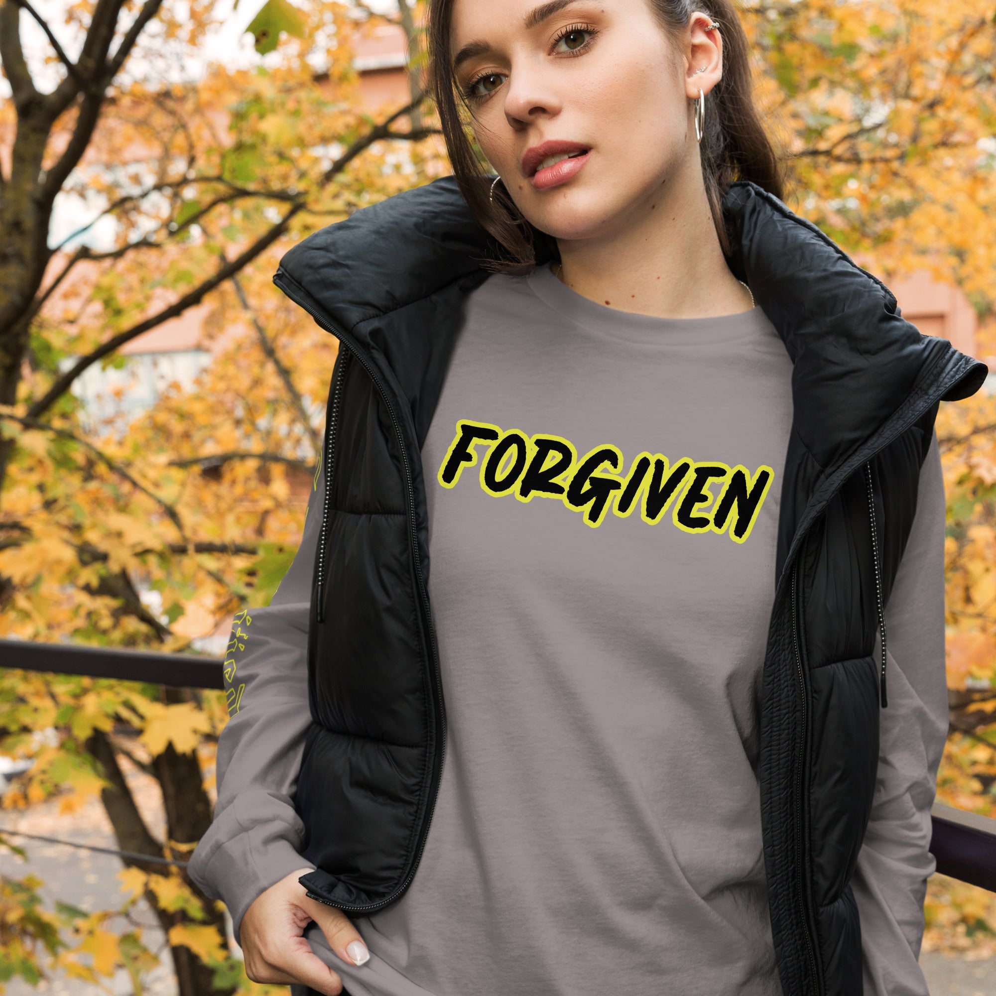 FORGIVEN- SUPER SOFT MATERIAL, Unisex Long Sleeve Tee