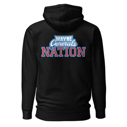 Wayne H.S. Embroidered Front Unisex Hoodie