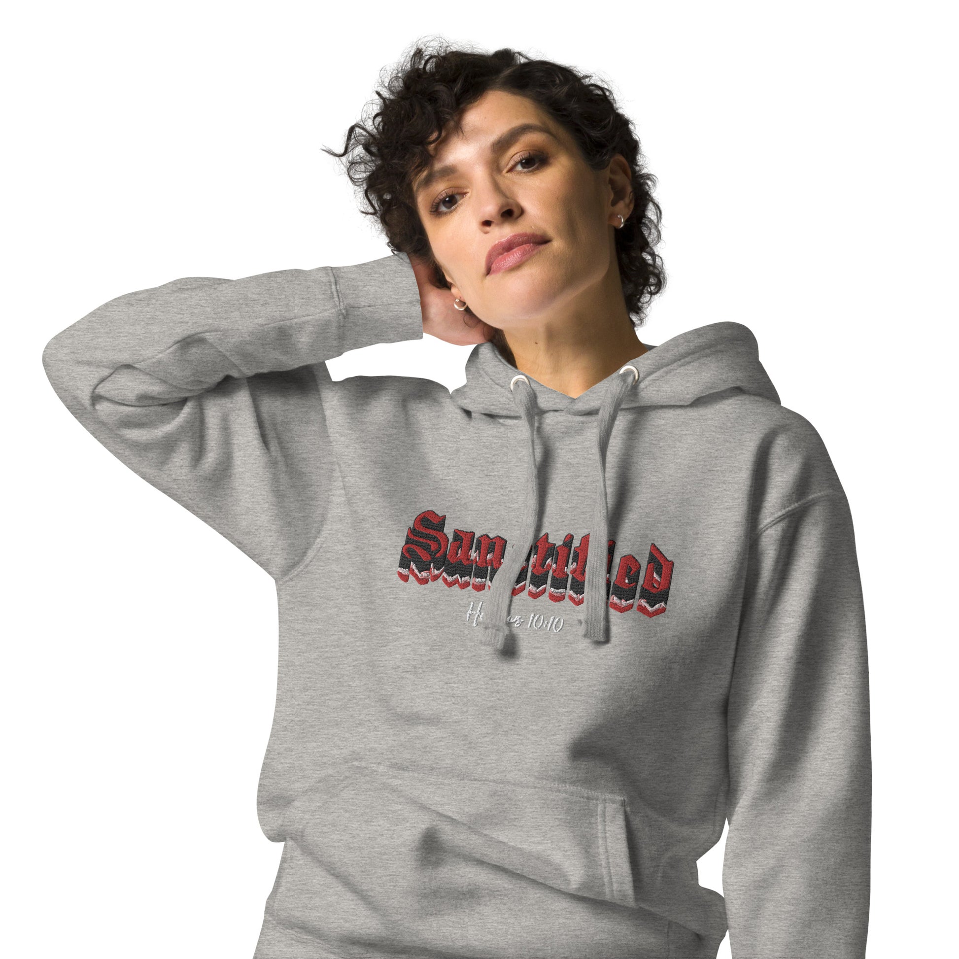 SANCTIFIED SIGNATURE- EMBROIDERED FRONT Unisex Hoodie